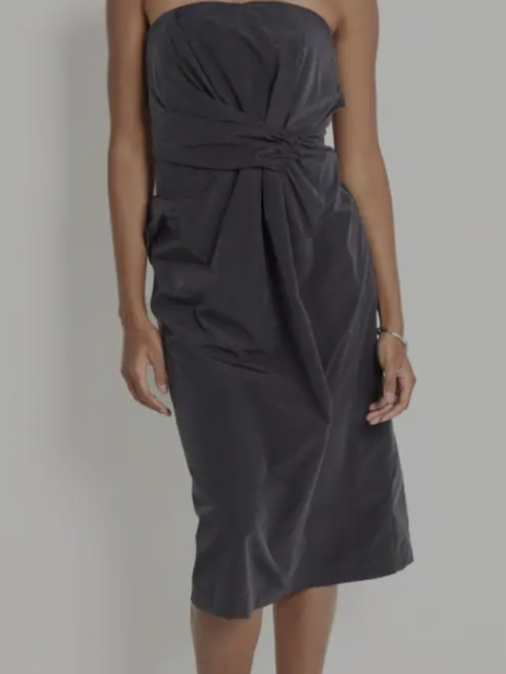 DKNY Strapless  Midi Dress